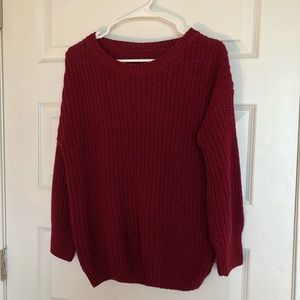 Maroon sweater